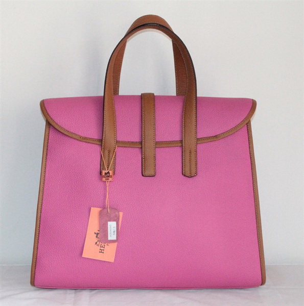 Best Hermes FeuDou Bag Peach 509095 - Click Image to Close